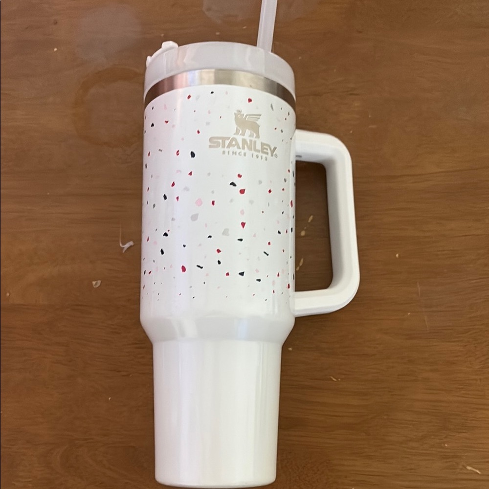 Stanley White Speckled Dining Mug with Handle